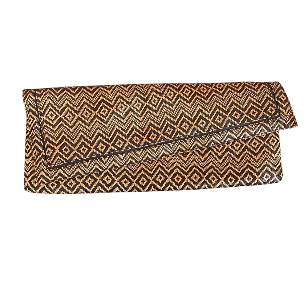 BCBG Geometric Patterned Clutch